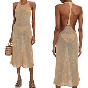 NEW Savannah Morrow Rubina‎ Crochet Dress In Cafe XS